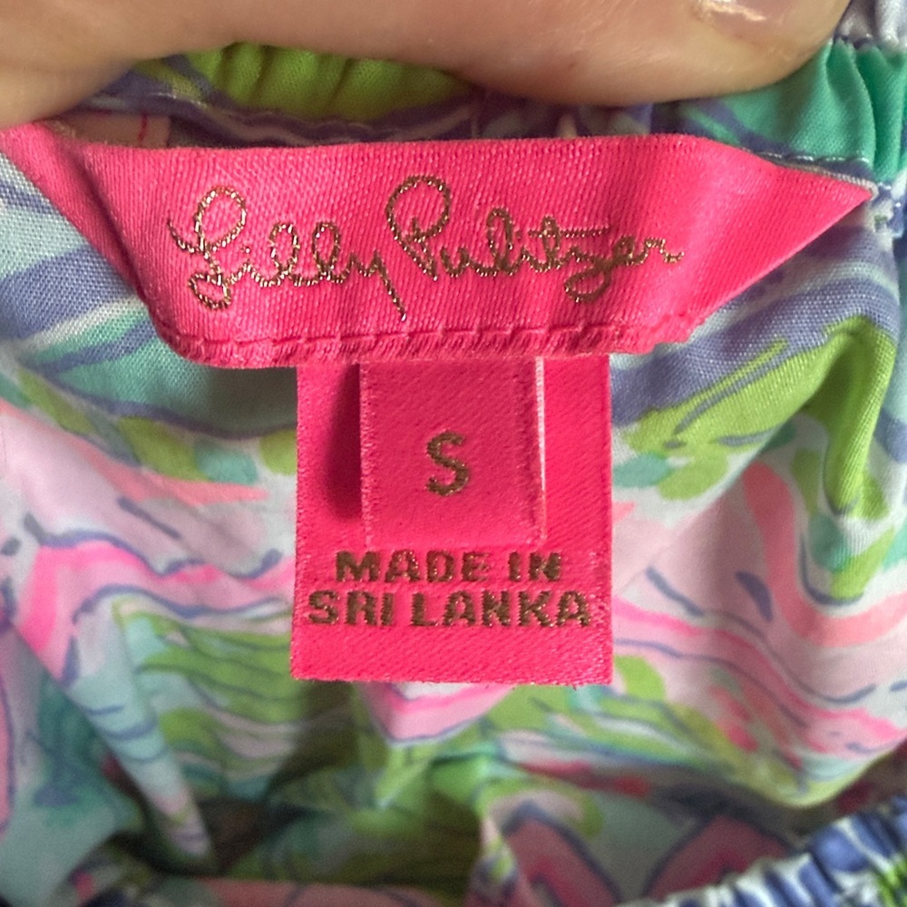 Lilly Pulitzer Camille multicolor cotton off the shoulder dress Dress NWOT SMALL - Picture 6 of 9